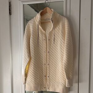 Woolrich Cream Quilted Lightweight Cotton Jacket